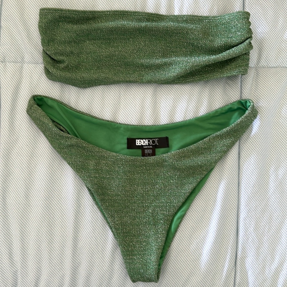 BeachRiot Bandeau Bikini, Size M